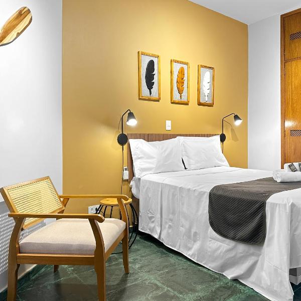 1 Suite - 200m do mar - Churrasqueira - Jacuzzi - Ar condicionado