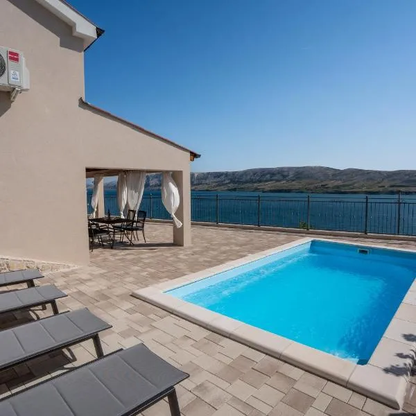 Villa Kamia - Luxury seaview villa with private heated pool, khách sạn ở Zubovići