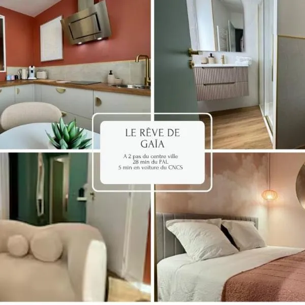 Appartement Le rêve de Gaïa Climatisation et Wifi, hotel in Moulins