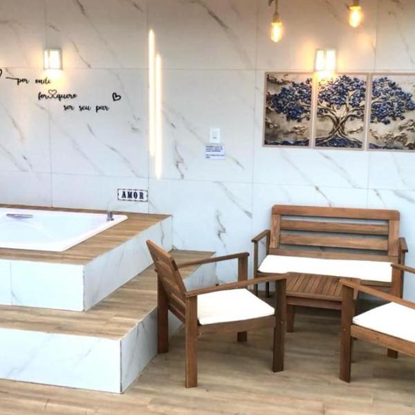 Chalé Na coruja e Chalé Encanto com BANHEIRA com AQUECEDOR e hidromassagem 7,5km centro Águas com COM CAFÉ, internet Starlink - Foto 5