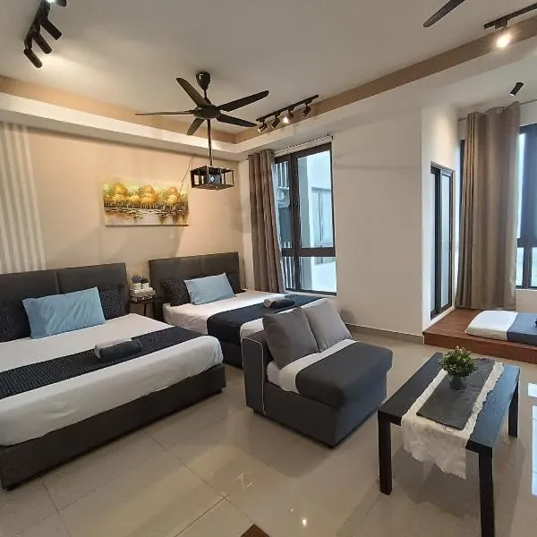 Bali Melaka SeaView WaterPark 2-5Pax 5minJonker Projector, hotel in Malacca