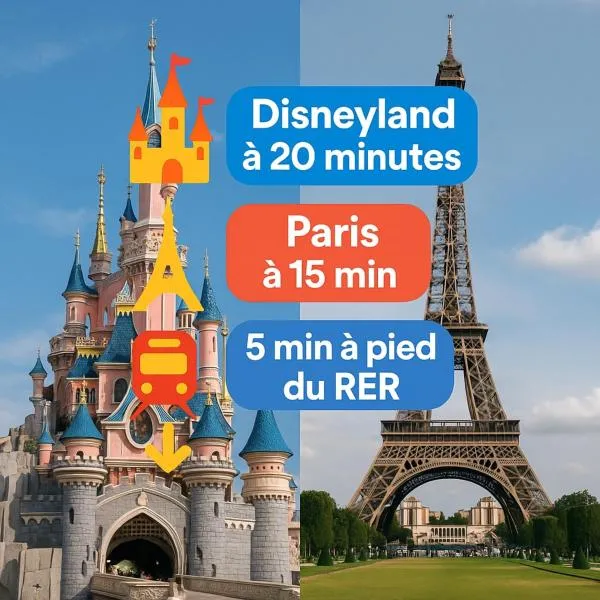 Studio 5 minutes RER A, hotel in Noisy-le-Grand