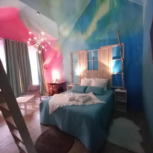 Aux quatre coins du monde, hotel v destinaci Champvoux