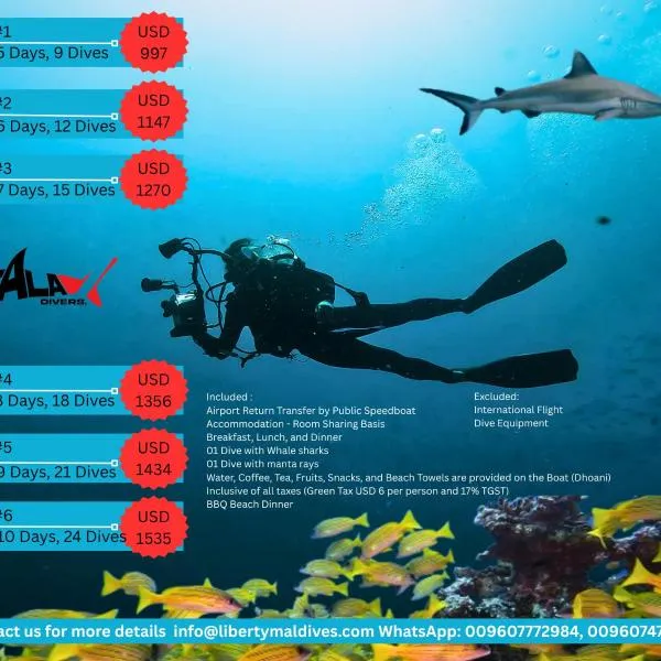 Liberty Guesthouse Maldives, hotel v destinaci Mahibadhoo