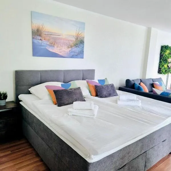 Strandstudio 19, Exklusive Wohnung, erste Reihe, Strand, Kamin، فندق في بينز