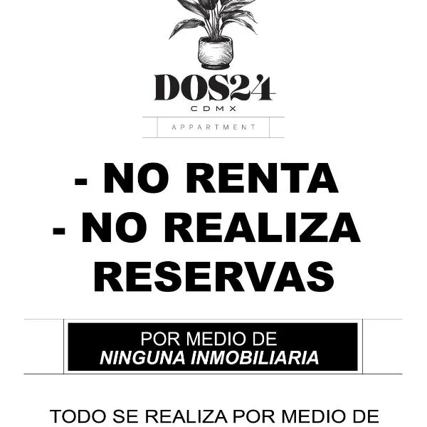 DOS24 Apartment, hotelli Méxicossa