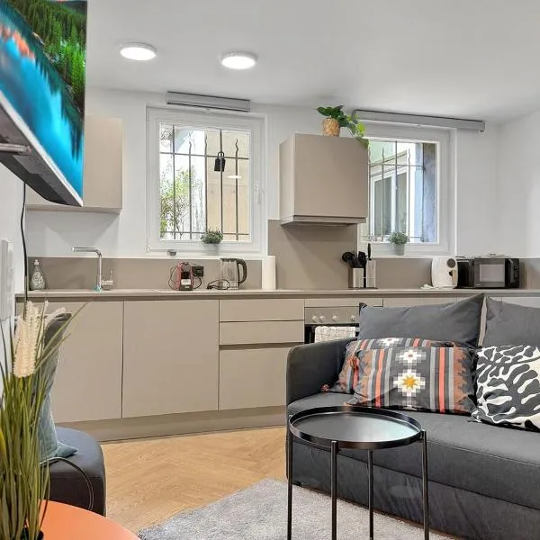 Stuttgarter Apt mit Terrasse für 4 Pers, viešbutis Štutgarte
