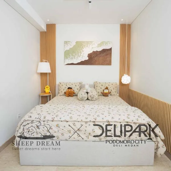 Delipark Mall 2 Bedrooms 1 Bathroom 4-6 Pax Liberty Tower Level 9, hotel in Medan