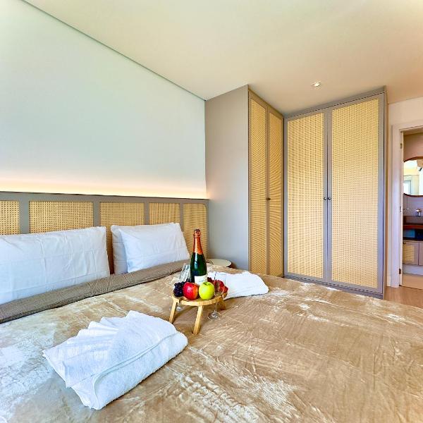 Aptos Pé na Areia Vista Mar Condomínio Resort Completo com Piscina borda Infinita, Beach Tennis, Academia, Sala de Jogos, Brinquedoteca, Playground e Portaria 24H 3 Quartos com Ar-Condicionado, Churrasqueira Privativa Reserve Agora e Viva essa Experiência - Foto 2