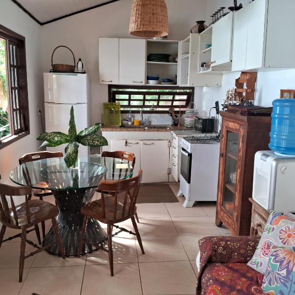 Linda Casa aconchegante com 3 quartos, vista incrível e privacidade na Praia da Aripeba-Ilha Grande-acomoda 6 pessoas - Foto 5