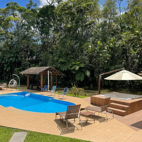 Refúgio do Brilhantte-Belo sítio com piscina e spa