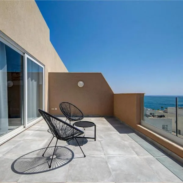 Seaview 3BR Penthouse Escape with Terrace Views by 360 Estates, hotel en Il-Ħamrija