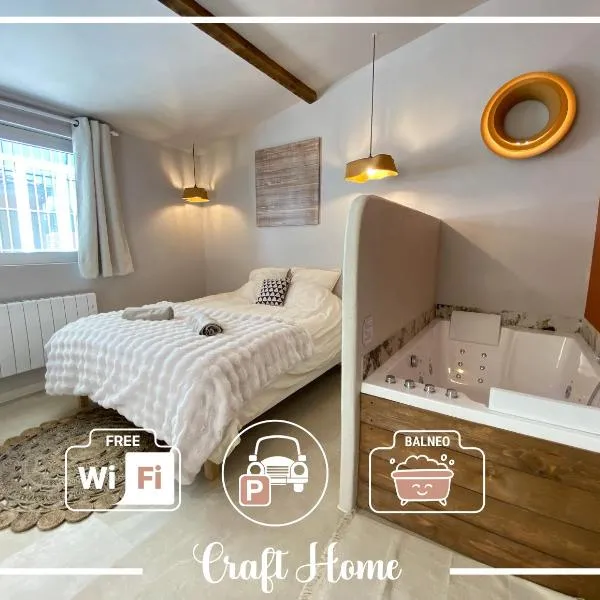 CRAFT HOME - Studio - BALNEO - PARKING privé, Hotel in Saint-Étienne