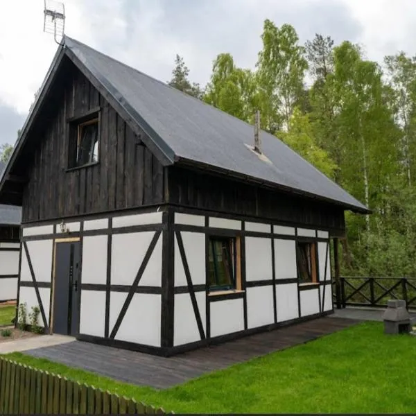 Domek nr 48 w Kaszubskiej Wenecji Na Gwizdówce w Załakowie przy lesie, jeziorze, hotel in Załakowo