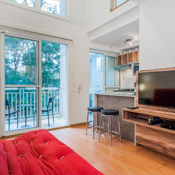 BHaus Morumbi Impression - Loft Duplex 50m2 - Cama Queen - 6o andar - Vaga de Garagem - Próximo ao Shopping Jardim Sul - Academia - Piscina - Acomoda 4 pessoas - ip6