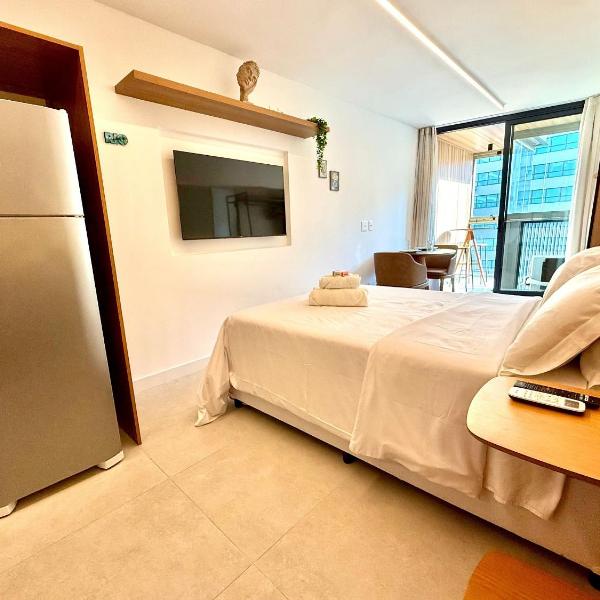 Studio Leblon - Novo, varanda, piscina e gym - Foto 2