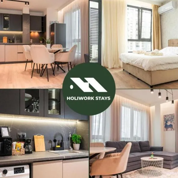 Urban Exec Suite with Free Gym Pass, Full Office Setup and Designated Parking Space, hotel in Plovdiv