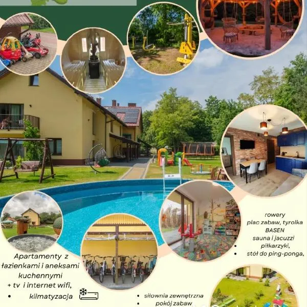 Apartamenty Gajówka- rowery, plac zabaw, sauna, jacuzzi, hotel in Stegna