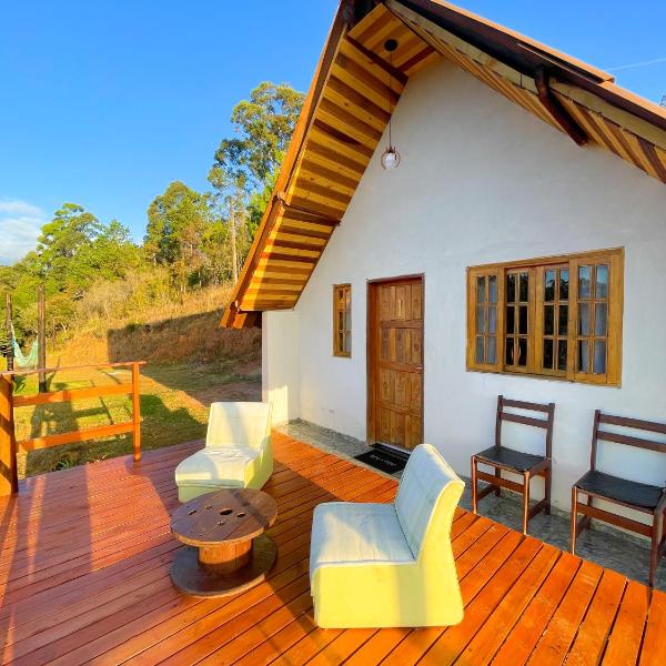 Chalé em Monte Verde com Lareira e vista das montanhas