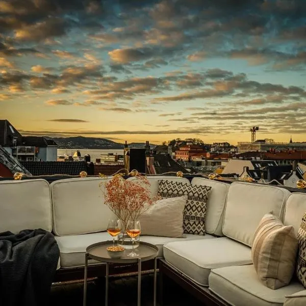Penthouse apartment in the heart of Bergen with beautiful private rooftop, hotel a Bergen