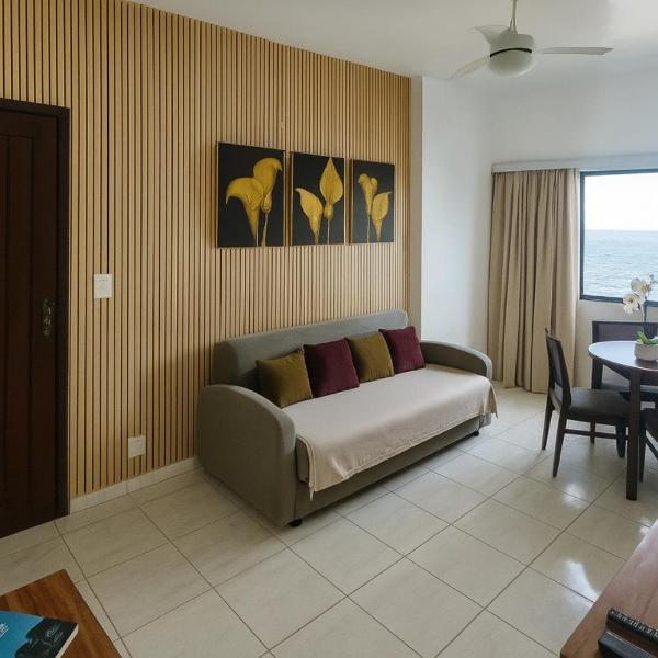 Belíssimo apartamento com uma vista mar espetacular na Barra - No circuito do Carnaval de Salvador - Em frente a praia - Foto 4