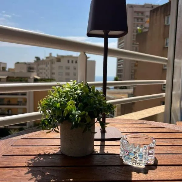 New Large Studio - Monaco Border - Sea View - Lift - Parking included, hotel i Beausoleil
