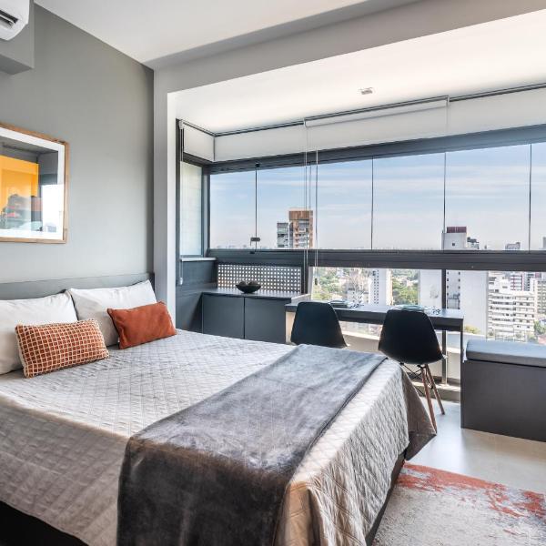 Bhaus VN Oscar Freire - Studio com Vista Jardins 17o andar - Ao lado do metrô - Academia - Lavanderia - Coworking - Mini mercado - Estacionamento Pago no Prédio - OF0 - Foto 2