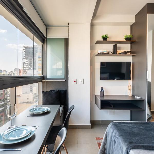 Bhaus VN Oscar Freire - Studio com Vista Jardins 17o andar - Ao lado do metrô - Academia - Lavanderia - Coworking - Mini mercado - Estacionamento Pago no Prédio - OF0 - Foto 5