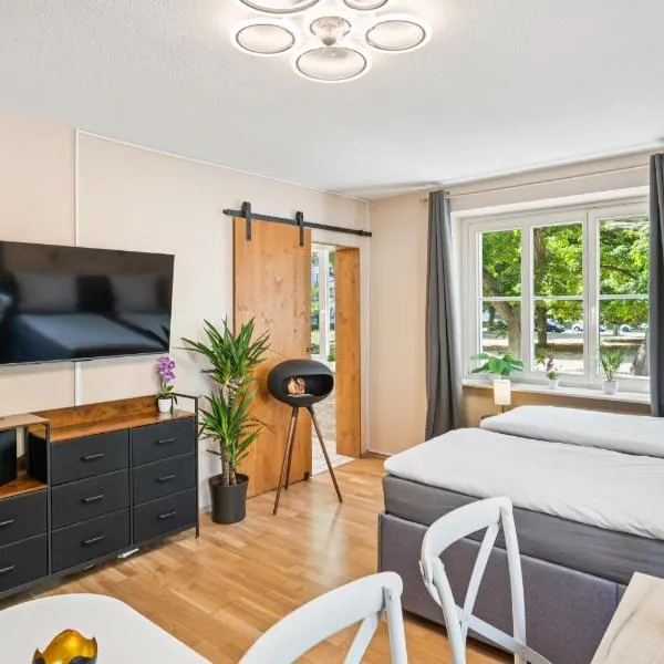 DresdenStay Nähe Elbepark 2 Schlafzimmer Kamin PS4, Hotel in Dresden