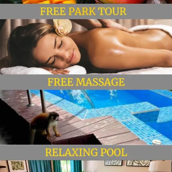 Kika Zaru Free park tour, massage and breakfast, hotel v destinaci Quepos