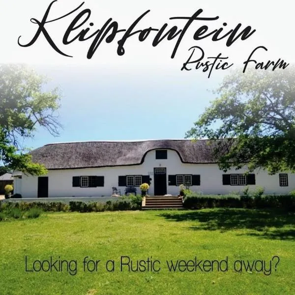 Klipfontein Rustic Farm & Camping, hotel v destinaci Tulbagh
