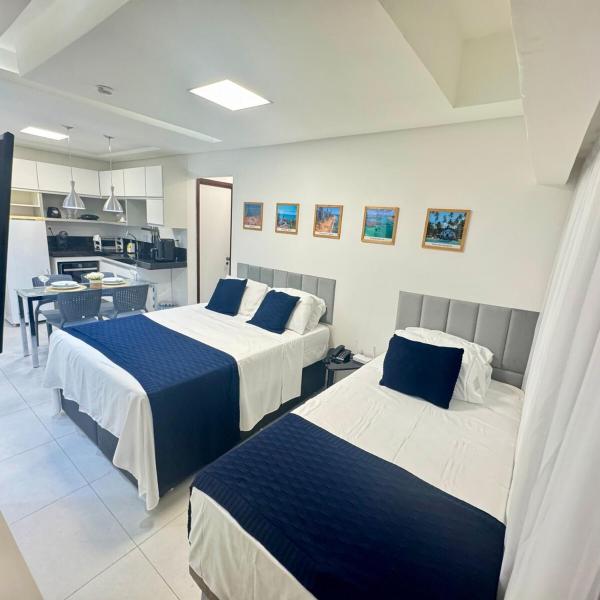 Flat com piscina a 50m da praia - Foto 2