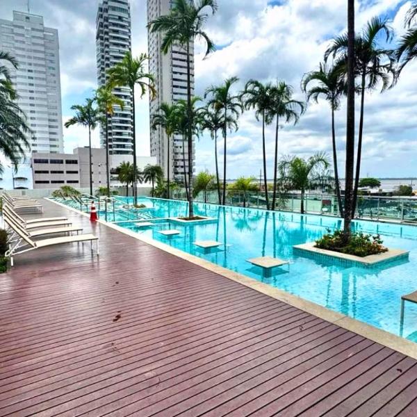 Apto estiloso com vista para baía - Foto 4