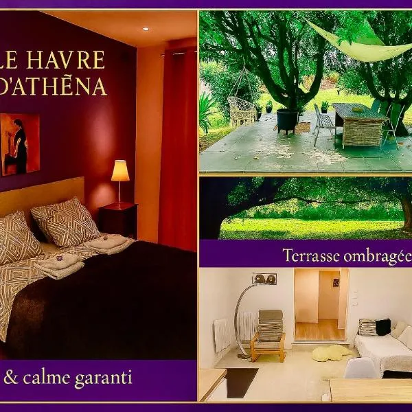 Le Havre d'Athena, App spacieux 2 chambres, Grand Jardin Privé, Sauna, WiFi & Abri Vélos, hotel em Castelnaudary