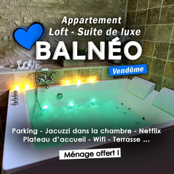 Loft Suite de luxe - Jacuzzi - SPA - Balnéo Vendôme – hotel w mieście Vendôme