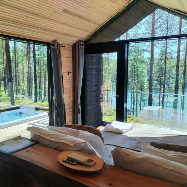 Hossaville Luxe Lake Cabin, hotell i Hossa