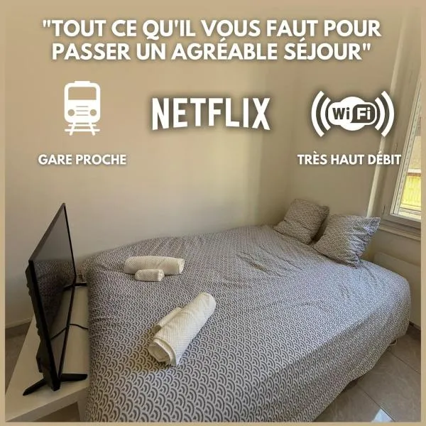 Studio Lune New & Cozy - Centre Vénissieux, khách sạn ở Vénissieux