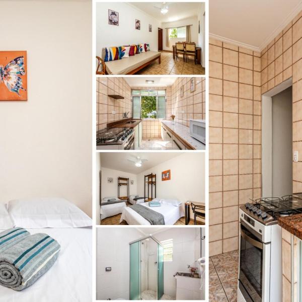A2-CantoForte - 300 metrosPraia - ARCond - Garagem - Wifi - Ideal para Família até 6 Pessoas, pet com taxa, sem roupa cama-banho