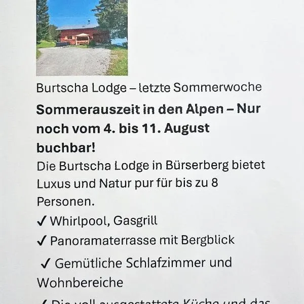 Burtscha Lodge, hotel v destinaci Bürserberg