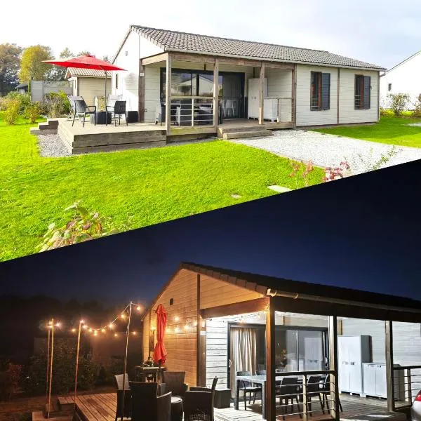 Chalet 3 chambres dans un domaine privé avec piscine chauffée et city park, ξενοδοχείο σε Marzan