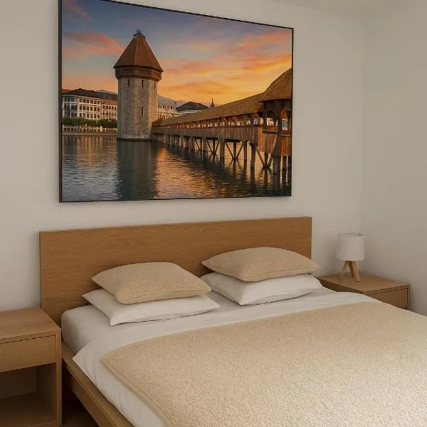 Moderne Zimmer in Luzern Kriens, hotel a Lucerna