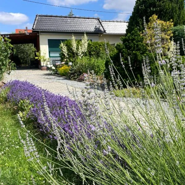 Ferienhaus Amare mit Fasssauna, eigener Terrasse & Kamin, khách sạn ở Bautzen