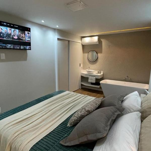 Loft novo com banheira de imersão a 5min da Vila Germânica ar e garagem - Foto 5