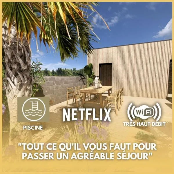 Plages - Piscine - Barbecue - Logement de Vacances en Vendée, hotel em Bouin