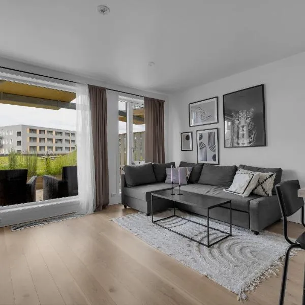 Central and modern apartment in Tromsø、トロムソのホテル