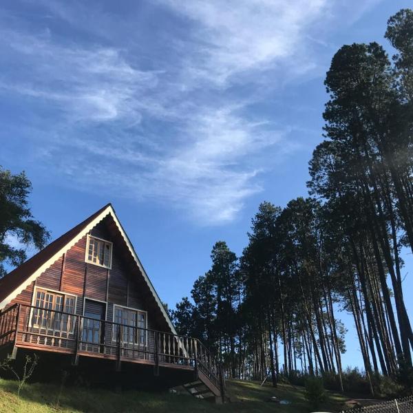 Chalé Aconchego na Natureza- rústico, confortável e bem localizado