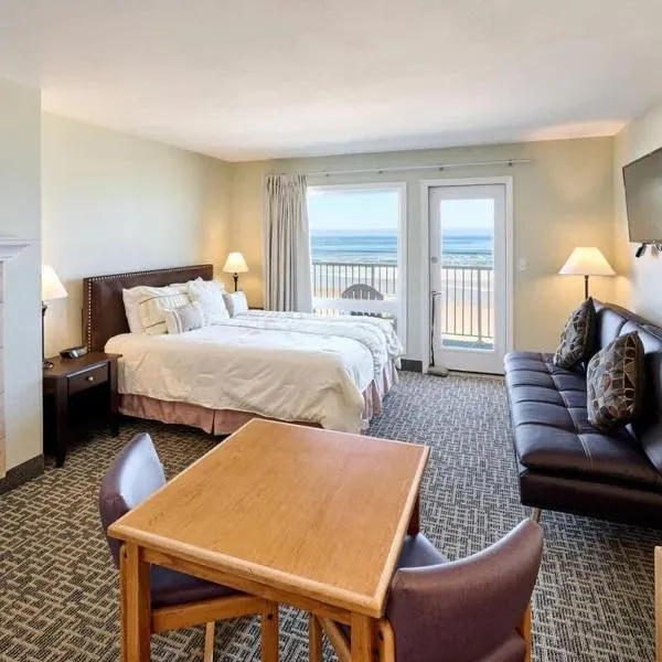 Oceanfront Studio With Full Kitchen - Beach Access - Pool & Hot Tub，位于林肯市的酒店