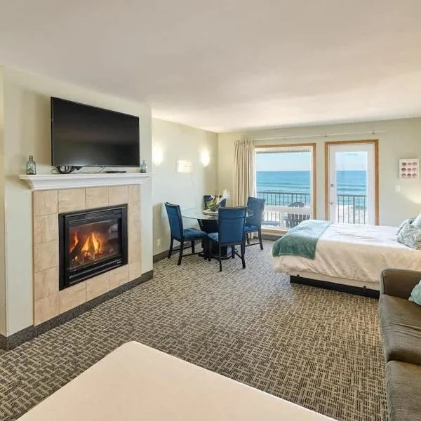 Deluxe Ocean View Family Suite - Sleeps Six - Heated Pool & Hot Tub, hotel v destinaci Lincoln City