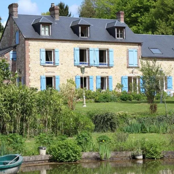Duplex Charmant au Cœur du Pays des Haras avec Jardin Paysagé et Étang - Tout Équipé, Draps Inclus - FR-1-497-114, hotel em Les Authieux-du-Puits