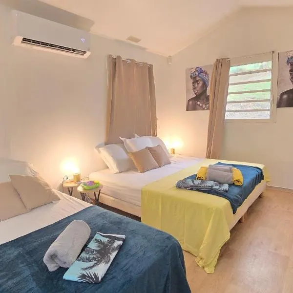 Tiny House & Tente Lodge, Le Paradis des Petits Voyageurs, hotel v destinaci Le Diamant